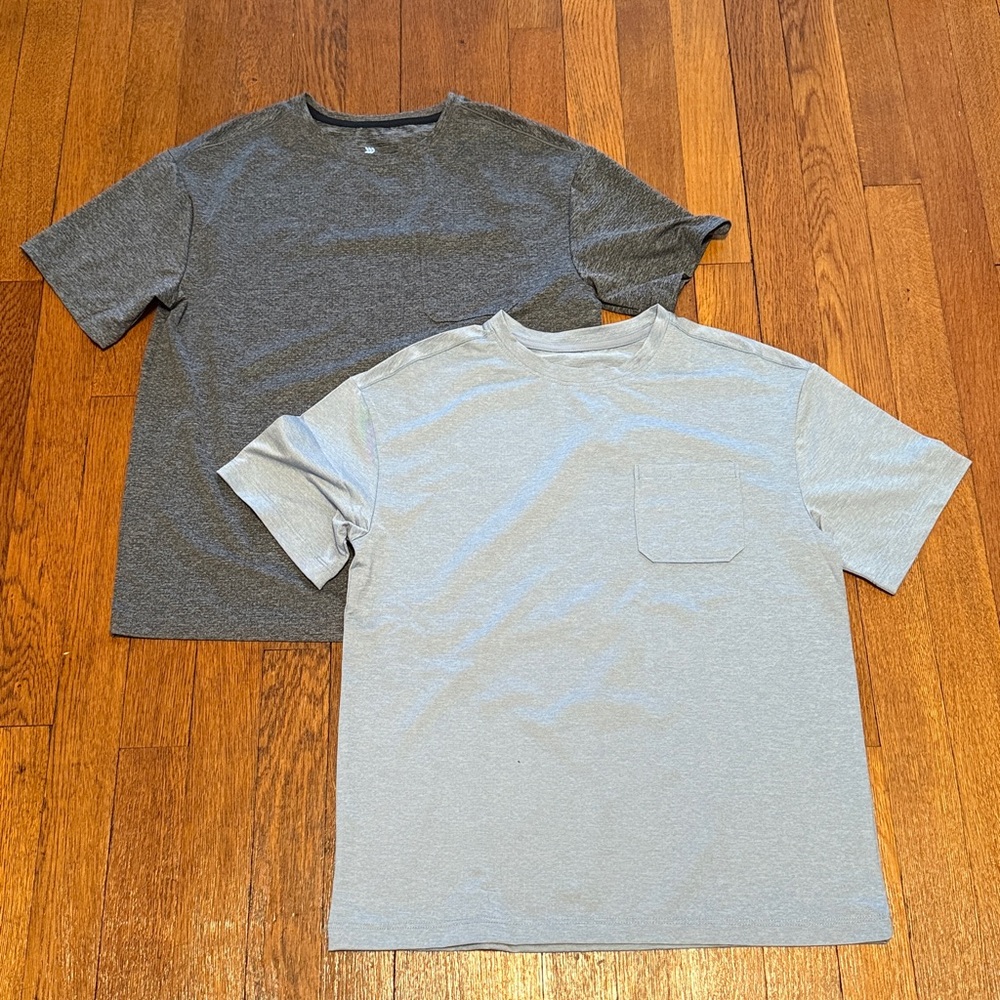 All in Motion Boys Breathable Shirts Blue & Gray Size Large